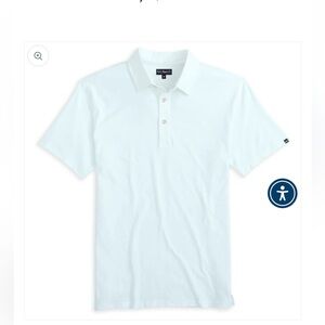 Men's Fish Hippie White Polo Shirt Size Large